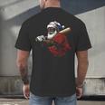 Dominican Republic Santa Christmas Baseball Beisbol Men's Back Print T-Shirt Dominican Republic Santa Christmas Baseball Beisbol Men's Back Print T-Shirt