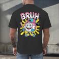 Drip Baseball Boy Youth Kid Ice Cream Dripping Baseball Bruh Men's Back Print T-Shirt