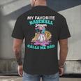 My Favorite Baseball Player Calls Me Dad Ice Cream Drip Men's Back Print T-Shirt My Favorite Baseball Player Calls Me Dad Ice Cream Drip Men's Back Print T-Shirt