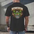 Football Referee Touchdown Baseball Homerun Frog Men's Back Print T-Shirt