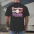 Grandparent Grandma Of The 1 Rookie Baseball Men's Back Print T-Shirt Grandparent Grandma Of The 1 Rookie Baseball Men's Back Print T-Shirt