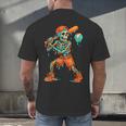 Halloween Baseball Skeleton Ice Cream Drip Baseball Boys Kid Men's Back Print T-Shirt Halloween Baseball Skeleton Ice Cream Drip Baseball Boys Kid Men's Back Print T-Shirt