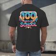 Happy 100 Days Of School Baseball Drip For Kids Teachers Men's Back Print T-Shirt