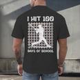 I Hit 100 Days Of School Baseball Player 100th Day Boys Kids Men's Back Print T-Shirt I Hit 100 Days Of School Baseball Player 100th Day Boys Kids Men's Back Print T-Shirt