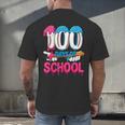 HUGvyn 100 Days Of School Baseball Ice Cream Teacher Student Men's Back Print T-Shirt HUGvyn 100 Days Of School Baseball Ice Cream Teacher Student Men's Back Print T-Shirt