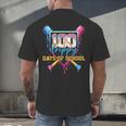 HUGvyn 100 Drippy Days Of School Baseball Ice Cream 100 Days Men's Back Print T-Shirt HUGvyn 100 Drippy Days Of School Baseball Ice Cream 100 Days Men's Back Print T-Shirt
