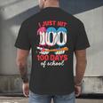 HUGvyn I Just Hit 100 Days Of School Baseball Ice Cream Boys Men's Back Print T-Shirt HUGvyn I Just Hit 100 Days Of School Baseball Ice Cream Boys Men's Back Print T-Shirt