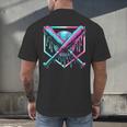 Ice Cream Baseball Drip Home Plate Bats Cool For Boys Youth Men's Back Print T-Shirt