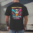 It's My 6733 Days Of School Baseball Ice Cream Dripping Men's Back Print T-Shirt It's My 6733 Days Of School Baseball Ice Cream Dripping Men's Back Print T-Shirt
