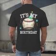 Its My Birthday Vintage Baseball Celebration For Men Kids Men's Back Print T-Shirt Its My Birthday Vintage Baseball Celebration For Men Kids Men's Back Print T-Shirt
