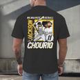 Jackson Chourio Milwaukee MLB Baseball Player MLBJCH203M Men's Back Print T-Shirt Jackson Chourio Milwaukee MLB Baseball Player MLBJCH203M Men's Back Print T-Shirt