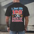 I Just Hit 100 Days Of School Baseball 100th Day Boys Kids Men's Back Print T-Shirt