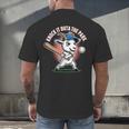 Knock It Outa The Park Baseball Goat Home Run Men's Back Print T-Shirt Knock It Outa The Park Baseball Goat Home Run Men's Back Print T-Shirt