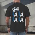 LA Baseball Fan Christmas FA La La Holiday Blue Theme Men's Back Print T-Shirt LA Baseball Fan Christmas FA La La Holiday Blue Theme Men's Back Print T-Shirt