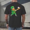 Leprechaun Playing Baseball St Patricks Day Men Boys Kids Men's Back Print T-Shirt Leprechaun Playing Baseball St Patricks Day Men Boys Kids Men's Back Print T-Shirt