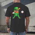 Leprechaun Playing Baseball St Patricks Day Sport Boys Men's Back Print T-Shirt