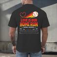Love Is Our Home Run Baseball Valentine Couple Men's Back Print T-Shirt Love Is Our Home Run Baseball Valentine Couple Men's Back Print T-Shirt