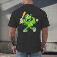 Lucky Shamrock Playing Baseball St Patrick's Kids Boys Men's Back Print T-Shirt Lucky Shamrock Playing Baseball St Patrick's Kids Boys Men's Back Print T-Shirt