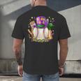 Mardi Gras Baseball Jester Hat Fleur De Lis Boys Girls Kids Men's Back Print T-Shirt