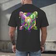 Mardi Gras Ice Cream Drip Baseball Sports For Men Women Kids Men's Back Print T-Shirt