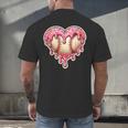 Melting Baseball Drip Heart Softball Player Lover Ice Cream Men's Back Print T-Shirt Melting Baseball Drip Heart Softball Player Lover Ice Cream Men's Back Print T-Shirt
