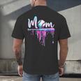 Mom Baseball Ice Cream Drip Birthday Boy Family Men's Back Print T-Shirt Mom Baseball Ice Cream Drip Birthday Boy Family Men's Back Print T-Shirt
