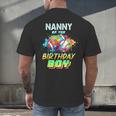 Nanny Of The Birthday Boy Baseball Football Colorful Men's Back Print T-Shirt Nanny Of The Birthday Boy Baseball Football Colorful Men's Back Print T-Shirt