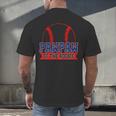Pawpaw Rookie Of Year 1st Birthday Baseball Theme Matching Men's Back Print T-Shirt Pawpaw Rookie Of Year 1st Birthday Baseball Theme Matching Men's Back Print T-Shirt