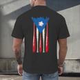 Puerto Rican Baseball Bats Puerto Rico Flag Pride BéIsbol Men's Back Print T-Shirt Puerto Rican Baseball Bats Puerto Rico Flag Pride BéIsbol Men's Back Print T-Shirt
