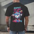 Respect The Drip Baseball Bat Sunglasses Mascot Men's Back Print T-Shirt Respect The Drip Baseball Bat Sunglasses Mascot Men's Back Print T-Shirt