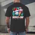 Respect The Drip Baseball Christmas Holiday Men's Back Print T-Shirt