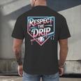 Respect The Drip Baseball Player Men's Back Print T-Shirt Respect The Drip Baseball Player Men's Back Print T-Shirt