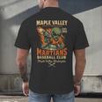 Retro Minor League Maple Valley Martians Baseball Club Men's Back Print T-Shirt Retro Minor League Maple Valley Martians Baseball Club Men's Back Print T-Shirt