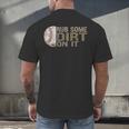 Rub Some Dirt On It Baseball Men's Back Print T-Shirt Rub Some Dirt On It Baseball Men's Back Print T-Shirt