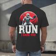Run I Dare You Baseball Ball Player Catcher Coach Tee Men's Back Print T-Shirt Run I Dare You Baseball Ball Player Catcher Coach Tee Men's Back Print T-Shirt