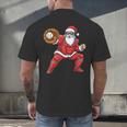 Santa Playing Baseball Baseball Lover Baseballer Xmas Men's Back Print T-Shirt