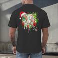 Santa Sports Ice Baseball Christmas Xmas Pajama Kid Men Boys Men's Back Print T-Shirt Santa Sports Ice Baseball Christmas Xmas Pajama Kid Men Boys Men's Back Print T-Shirt