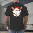 Santa Sports For Men Boys Christmas Baseball Player Men's Back Print T-Shirt Santa Sports For Men Boys Christmas Baseball Player Men's Back Print T-Shirt