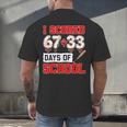 I Scored 6733 100th Days Of School Baseball Six Seven Meme Men's Back Print T-Shirt I Scored 6733 100th Days Of School Baseball Six Seven Meme Men's Back Print T-Shirt