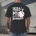 My Senior Baseball Senior Mom 2026 Baseball Senior Mama Men's Back Print T-Shirt