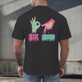 Six Seven 67 Meme Ice Cream Drip Baseball For Boy Kids Men's Back Print T-Shirt Six Seven 67 Meme Ice Cream Drip Baseball For Boy Kids Men's Back Print T-Shirt
