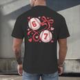 Six Seven Baseball Lover Sports Red Heart Bow Valentine Girl Men's Back Print T-Shirt Six Seven Baseball Lover Sports Red Heart Bow Valentine Girl Men's Back Print T-Shirt
