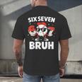 Six Seven Bruh Valentines Baseball Kids 67 Valentine Boys Men's Back Print T-Shirt