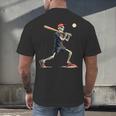 Skeleton Baseball Halloween Costume Men Boys Kids Men's Back Print T-Shirt Skeleton Baseball Halloween Costume Men Boys Kids Men's Back Print T-Shirt