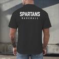 Spartans Baseball Inspired Men's Back Print T-Shirt Spartans Baseball Inspired Men's Back Print T-Shirt
