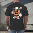 Spooky Jack O Lantern Baseball Halloween Costumes Boys Men's Back Print T-Shirt Spooky Jack O Lantern Baseball Halloween Costumes Boys Men's Back Print T-Shirt