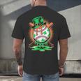 St Patrick Day Baseball Drip Ice Cream Kids Boys Men Men's Back Print T-Shirt St Patrick Day Baseball Drip Ice Cream Kids Boys Men Men's Back Print T-Shirt