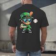 St Patricks Day Leprechaun Baseball Saint Paddys Boys Men Men's Back Print T-Shirt St Patricks Day Leprechaun Baseball Saint Paddys Boys Men Men's Back Print T-Shirt