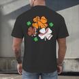 St Patricks Day Shamrock Basketball Baseball Men Boys Kids Men's Back Print T-Shirt