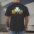 St Patricks Day Shamrock Sports Baseball Basketball Football Men's Back Print T-Shirt